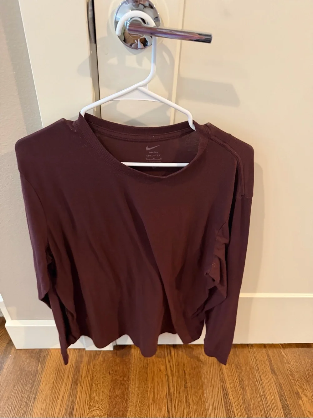 Nike Long-Sleeve Crewneck Top - Plum